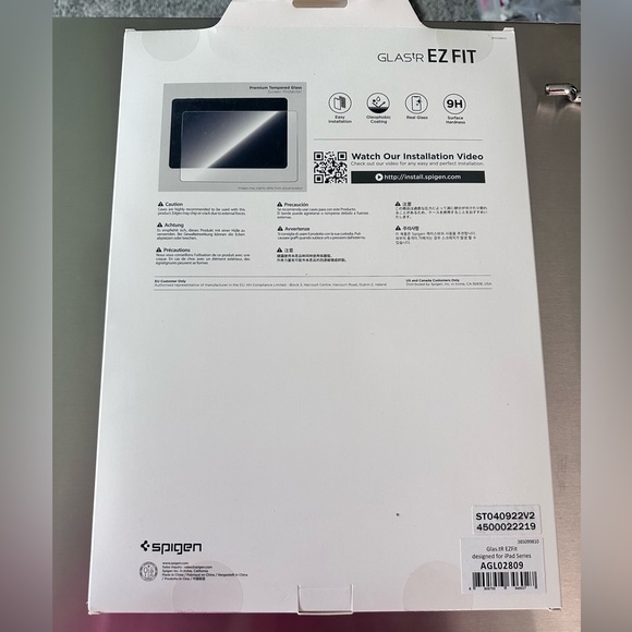 Spigen EZ Fit Screen Protector iPad Pro 12.9" GLAS.tR NEW IN BOX! - Picture 11 of 15